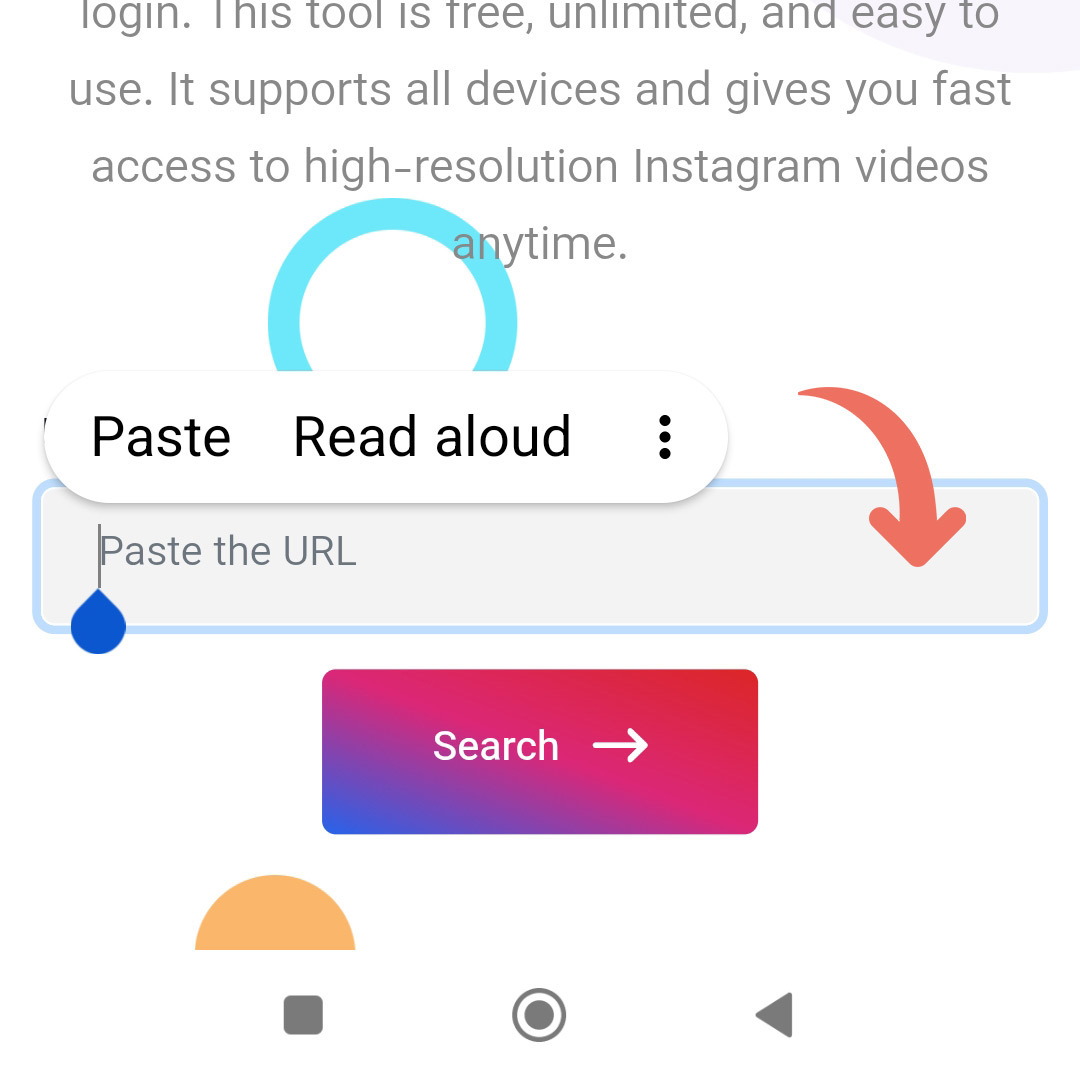 Step 2 instagram reels downloader